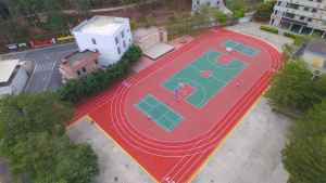 INOLP Suelo deportivo permeable al aire personalizable Colores vibrantes e incrustación de logotipos para una marca atractiva estética en pista de atletismo - Product Image 4