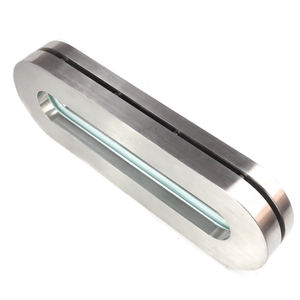 304 स्टेनलेस स्टील आर्क-आकार की लंबी पट्टी दृष्टि ग्लास के साथ स्केल-सैनिटरी तरल स्तर दृश्य खिड़की के साथ - Product Image 3