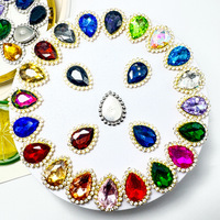 Strass à coudre double couche en verre émaillé motif tournesol, idéal pour vêtements, bricolage, jouets, poupées