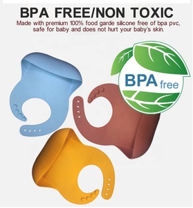 Bavoir bébé en silicone imperméable, facile à nettoyer, motif imprimé, pour tout-petits, tablier repas, logo personnalisé, vente en gros - Product Image 3