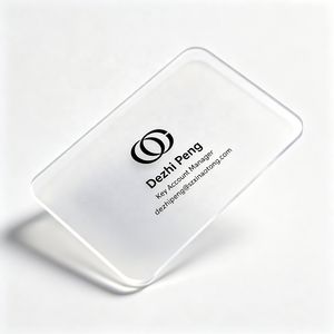 บัตรสะสมแต้มแม่เหล็ก PVC แบบใส พิมพ์ออฟเซ็ต พร้อมคิวอาร์โค้ด เคลือบเงา สำหรับความหนา 0.5 มม. 0.76 มม. ปรับแต่งได้ตามต้องการ - Product Image 1