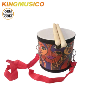 Tambor de Mano Orff de 6 Pulgadas para Niños con Diseño Impreso, Pequeño Tambor de Marcha para Educación Musical, Entrenamiento de Ritmo, Venta al por Mayor de Fábrica OEM - Product Image 5