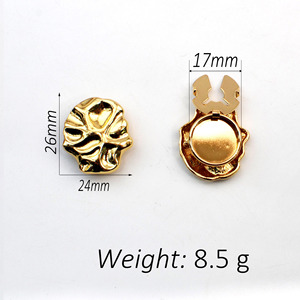 Botones <span class=keywords><strong>de</strong></span> diseño para chaqueta <span class=keywords><strong>de</strong></span> mujer, irregulares, con forma <span class=keywords><strong>de</strong></span> mariposa, elegantes, con vástago dorado, lavables, <span class=keywords><strong>de</strong></span> <span class=keywords><strong>ancla</strong></span>, <span class=keywords><strong>de</strong></span> aleación <span class=keywords><strong>de</strong></span> zinc esmaltada - Product Image 3
