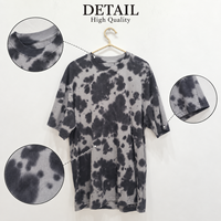 T-shirts teints en pièce, délavés à l'acide, tie-dye, vente en gros, 100% coton, grammage lourd, vierges, usine de confection OEM