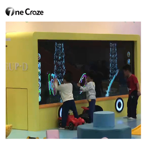 Aire de jeux intérieure, mur d'eau virtuel 3D, système interactif tactile somatosensoriel, grand écran avec structure métallique pour enfants - Product Image 2