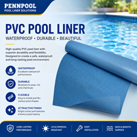 Membrane de piscine en PVC bleu PENNROOF pour piscines hors sol, fabricant chinois, résistante aux UV