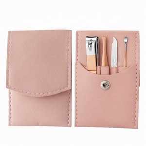 Bộ dụng cụ làm móng mini VW-MS-1253 với hộp đựng bằng da, chất liệu thép không gỉ, đóng gói hộp, dùng làm quà tặng khuyến mãi - Product Image 2