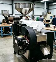 Décortiqueuse à café électrique compacte motorisée 50 kg/h avec haute productivité et conception conviviale, garantie 2 ans