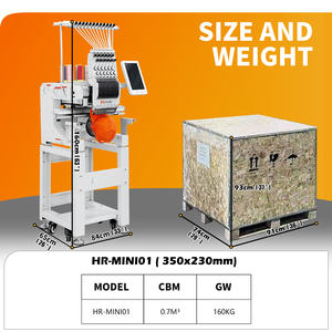 Machine à broder <span class=keywords><strong>numérique</strong></span> haute vitesse HONRAIN Mini à tête unique, 12 aiguilles, 1200 tr/min, fonctionnement automatique informatisé pour usage domestique - Product Image 6