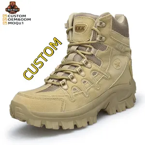 Leather outdoor custom shoe women waterproof Climbing outdoor custom logo hiking shoes men outdoor boots hiking shoes for adults