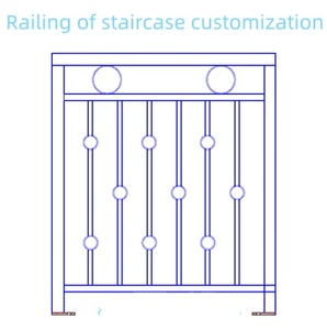 درابزين للسلالم الخارجية وحواجز السلالم وقضبان الدرابزين - Product Image 3