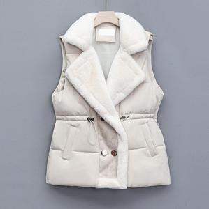 Chaleco 2024 nuevo chaleco versátil de moda de otoño e invierno, chaleco elegante para <span class=keywords><strong>mujer</strong></span>, chaqueta gruesa de gran tamaño para prendas de vestir exteriores - Product Image 2