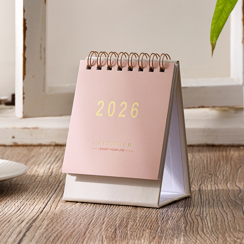 2026 stampa a caldo, formato piccolo, rosa