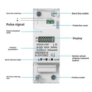 Compteur d'électricité Wifi monophasé contrôlé par l'application <span class=keywords><strong>Tuya</strong></span> avec module de compteurs d'énergie <span class=keywords><strong>Esp8266</strong></span>/Esp32 - Product Image 4