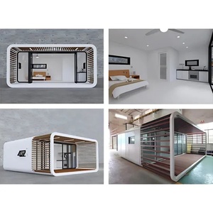 Hiện đại hai lớp <span class=keywords><strong>prefab</strong></span> <span class=keywords><strong>container</strong></span> khách nhà Apple cabin với khung thép cho vườn sống cửa hàng hoặc nhà vệ sinh sử dụng cho bán - Product Image 2