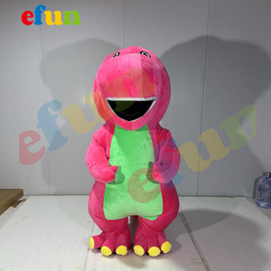 Efun Professional Custom Inflatable <strong>Dinosaur</strong> <strong>Barney</strong> Mascot <strong>Costume</strong> Adult Cartoon <strong>Dinosaurs</strong> Mascot <strong>Costume</strong> for Party - Product Image 1