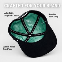 Topi Snapback 5 Panel Label Pribadi Kustom, Topi Baseball Personalisasi dengan Lapisan Satin, Unisex, Sporty, Hip Hop, Streetwear, Cocok untuk Empat Musim