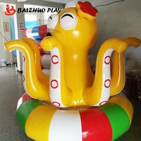 Pieuvre jeux de divertissement pour enfants, jeu doux, carrousel électrique, équipement de jouets pour enfants, aire de jeux intérieure