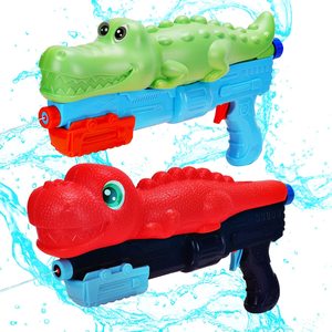 Pistol Air Super Soaker Desain Dinosaurus Buaya 2 Buah Mainan Murah untuk Anak-Anak - Product Image 1