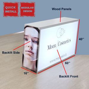 Balcão de Promoção Portátil SEG Retroiluminado de 4 pés para Feiras Comerciais, Sem Ferramentas - Product Image 4