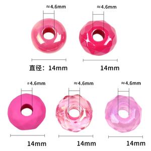 Бусины пластиковые с большим отверстием, 14 мм - Product Image 4