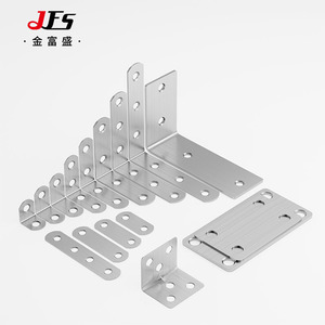 Supports d'angle en acier inoxydable JES, forme en L, 90 degrés, pour armoire, meubles, quincaillerie de support - Product Image 1