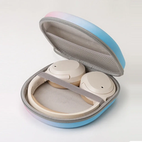 Étui de transport pliable universel pour casque audio, léger et portable, en EVA rigide, avec option de logo personnalisé et fermeture éclair