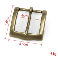 Boucles de ceinture en laiton Cloxy 40mm pour hommes boucle de ceinture en cuir rétro en laiton 40mm boucle de ceinture en laiton massif