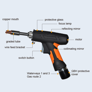 Laser à fibre portatif polyvalent 4-en-1 de 1200 W à refroidissement par air pour la découpe, le soudage, le nettoyage et le traitement des joints de métaux - Product Image 4