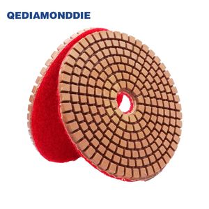 High Quality Customized 4inch 5inch Resin Diamond Polishing Buffing Pads for Marble Granite - Product Image 4