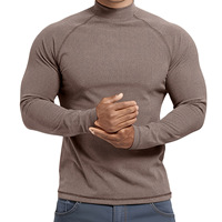 T-shirt de compression à manches longues pour homme, personnalisé par l'usine OED, séchage rapide, couche de base pour la course à pied, le basketball, la gym et l'entraînement