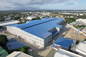 โรงเรือนโครงสร้างเหล็กสำเร็จรูปสำหรับฟาร์มโคนม โกดังเก็บของทางการเกษตร อาคารพาณิชย์ โครงสร้างเหล็กสำเร็จรูป - Product Image 3