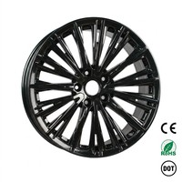 Jantes en alliage d'aluminium forgé sur mesure de 17 et 18 pouces, 6061-T6, pour GMC Ferrari, noir rouge sport, rouge bonbon personnalisé.