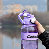 2025 Tendance Grande Capacité 500ml Bouteille En Plastique Paille Sûr Durable Minéral Gourde D'eau Pour Enfant Ports pour Adultes Enfants