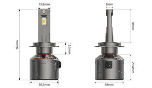 3 colores 220W 18000LM H7 Led faro bombilla H4 Led faro Conpex Auto accesorios H1 H3 H11 9005 9006 9012 luz Led para coche - Product Image 2
