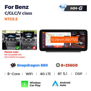 Navifly Snapdragon 680 sistema Android tela IPS 8 núcleos 8 + 256GB rádio de carro para Benz C W205-GLC X253-V classe 2014-2018 NTG 5.0 - Product Image 2