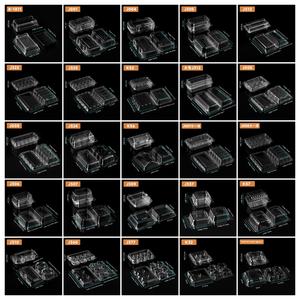 Boîtes alimentaires en <span class=keywords><strong>plastique</strong></span> recyclé en gros, contenants rectangulaires pour pâtisserie, jetables, transparents, pour pain, à emporter, emballage pour en-cas - Product Image 4