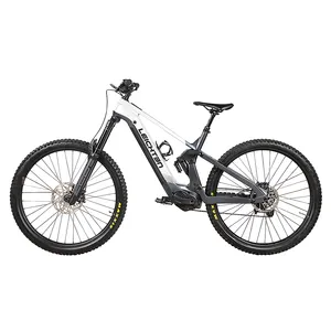 High-quality downhill ebike mid-driver motor downtube 750wh hidden battery full suspension 29 electric carbon mtb