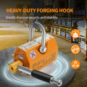 Lève-charge magnétique permanent, capacité de levage de 880 lb, aimant de levage avec déclenchement, utilisé dans les grues d'atelier pour le levage de plaques d'acier - Product Image 2