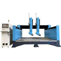 Nueva Máquina de Grabado CNC de 4 Ejes Jinzuan para Piedra, Granito, con Motor de Alta Precisión, Operación Automática, 2 Cabezales