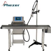 Mesin Printer Label Inkjet CIJ Karakter Kecil Otomatis Penuh Phezer P1920, Pengeringan Cepat, Mesin Pengkodean Tanggal Produksi
