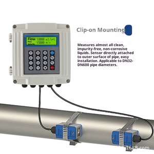 Medidor de Flujo Ultrasónico de Tipo Dividido con Abrazadera Externa para Montaje en Pared HK-009, Precisión del 1.5%, Aluminio, Rango de 0.3-2000m/h, Portátil - Product Image 4