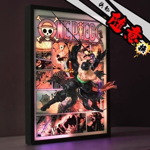 3D un pezzo Luffy Zoro stereografico Anime figura di Design creativo dipinto miglior regalo per ragazzo e ragazza - Product Image 6