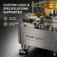 Système d'alimentation professionnel à double cuve avec moteur PLC pour petite ligne de production de tri vibrant haute vitesse pour l'électronique et la quincaillerie OEM