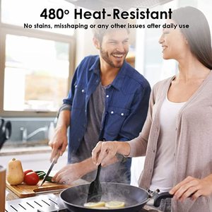 21x4cm Eco-Friendly Silicone+Metal Red <strong>Spatula</strong> Custom Logo Food Grade Dishwasher Safe High Heat Resistant Cooking Utensil for - Product Image 6