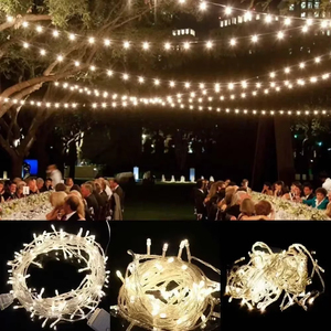 3m6m10m50m100m ngoài trời vườn hoạt động <span class=keywords><strong>LED</strong></span> Chuỗi cổ tích Ánh sáng giáng sinh trang trí cây phong cách cho kỳ nghỉ đám cưới bên nhà 30 - Product Image 5