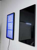Póster publicitario LCD de 43 ", pantalla Digital para interiores, pantalla de señalización Digital moderna montada en la pared con parte posterior plana delgada