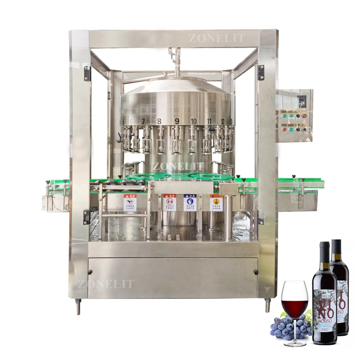 Cam şişeler için otomatik alkol ruhları şarap doldurma makinesi hat dolum ve kapatma makinesi