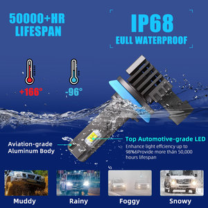 Lampadina LED per Fari Auto con Driver Integrato 9005 9006 H1 H3 H7 H11 Faro LED per Auto - Product Image 5