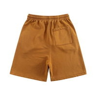 Pantalones Cortos Deportivos de Estilo Hip Hop Vintage Lavados, con Serigrafía Personalizada, Hasta la Rodilla, para Hombre, Venta al Por Mayor